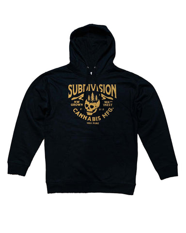 Subdivision Skull Hoodie - Black