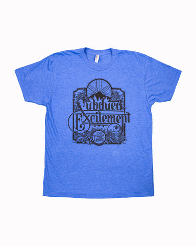 SUBX "100%" T-shirt - Lake Blue