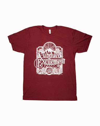 SUBX "100%" T-shirt - Cranberry
