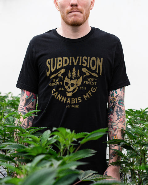 Subdivision Skull T-shirt - Black