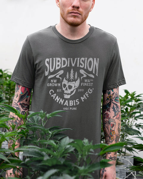 Subdivision Skull T-shirt - Olive