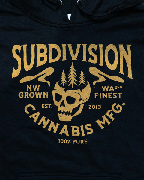 Subdivision Skull Hoodie - Black